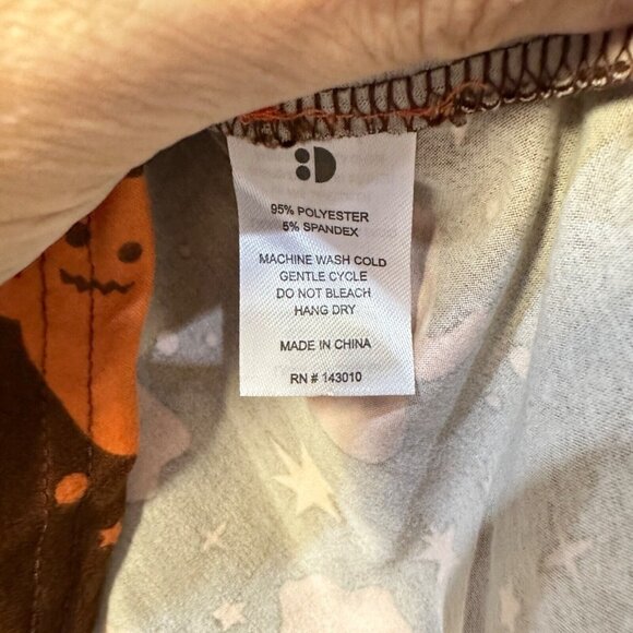 Dot Dot Smile Orange Brown Halloween Ghost Dress Ruffle Empire Fit Rare 12-24M - Picture 3 of 4